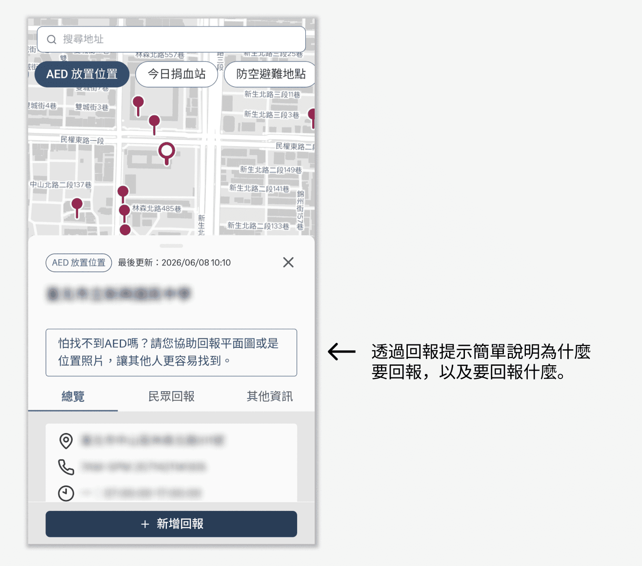 透過回報提示簡單說明為什麼要回報,以及要回報什麼?